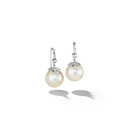 Mimi So Jackson Champagne Pearl Drop Earrings_18k White Gold