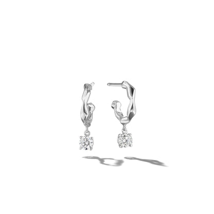 Mimi So Jackson Faceted Diamond Drop Hoop Earring_14k White Gold