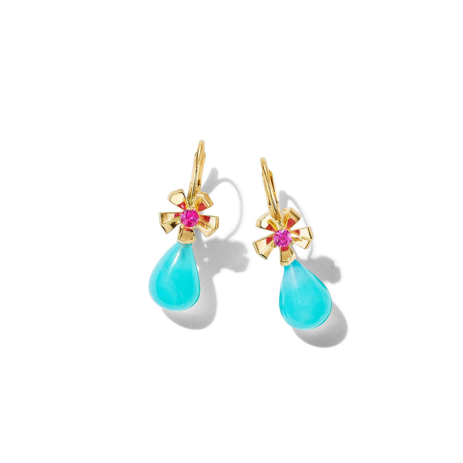 Mimi So Wonderland Teardrop Peruvian Opal Earrings_18k Yellow Gold