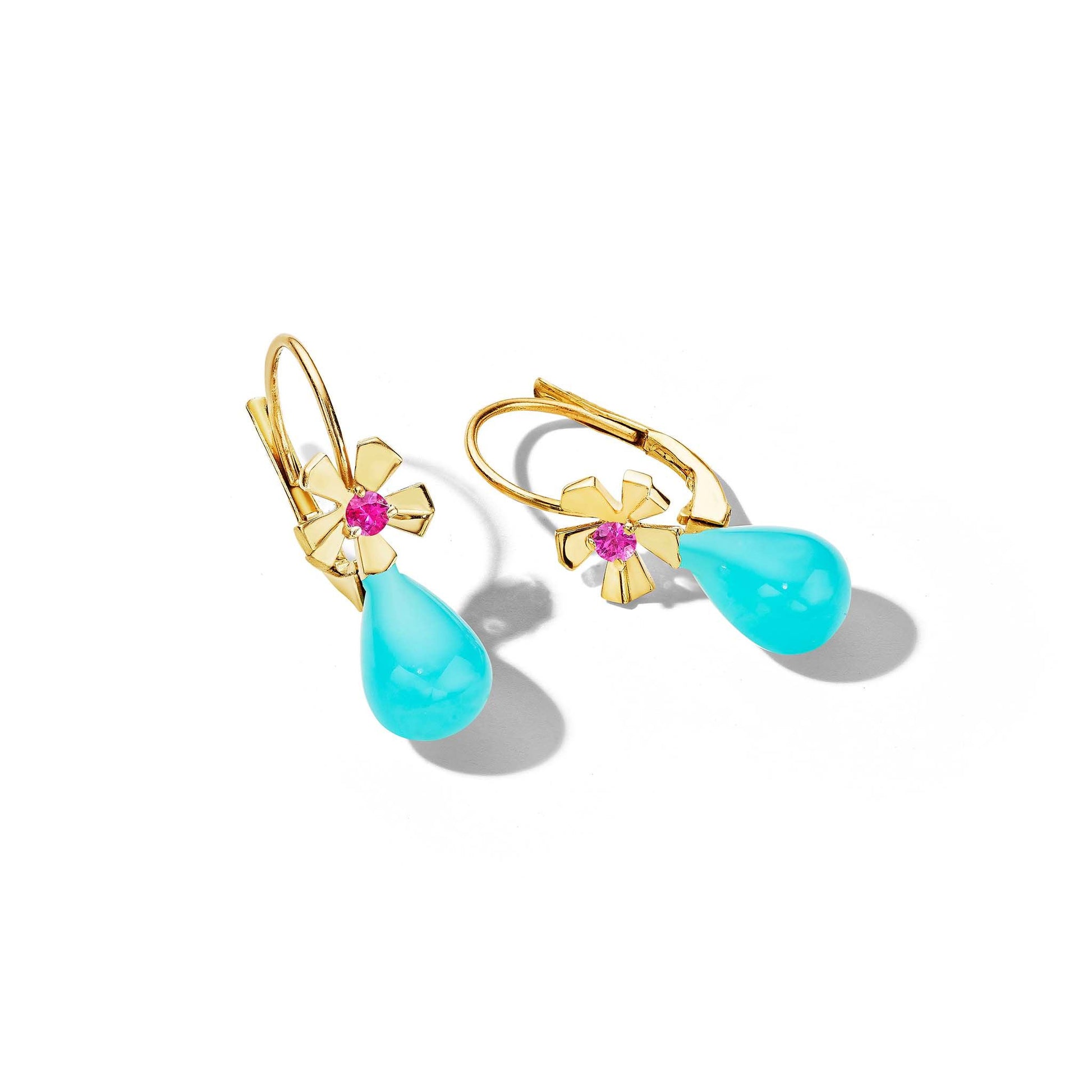 Mimi So Wonderland Teardrop Peruvian Opal Earrings