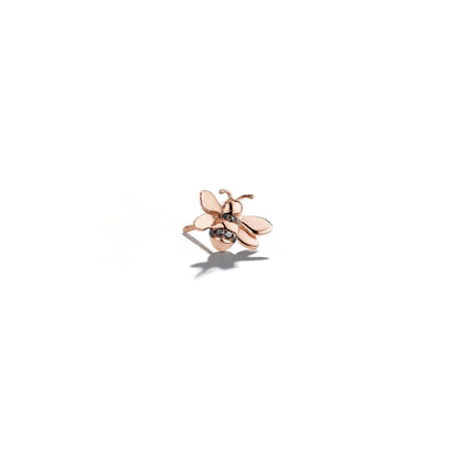 Wonderland Bumble Bee Single Stud_18k Rose Gold