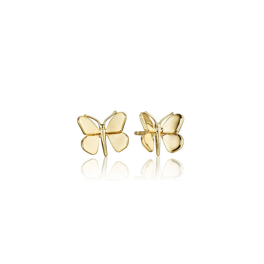 Mimi-So-Butterfly-Stud-Earrings_18k Yellow Gold
