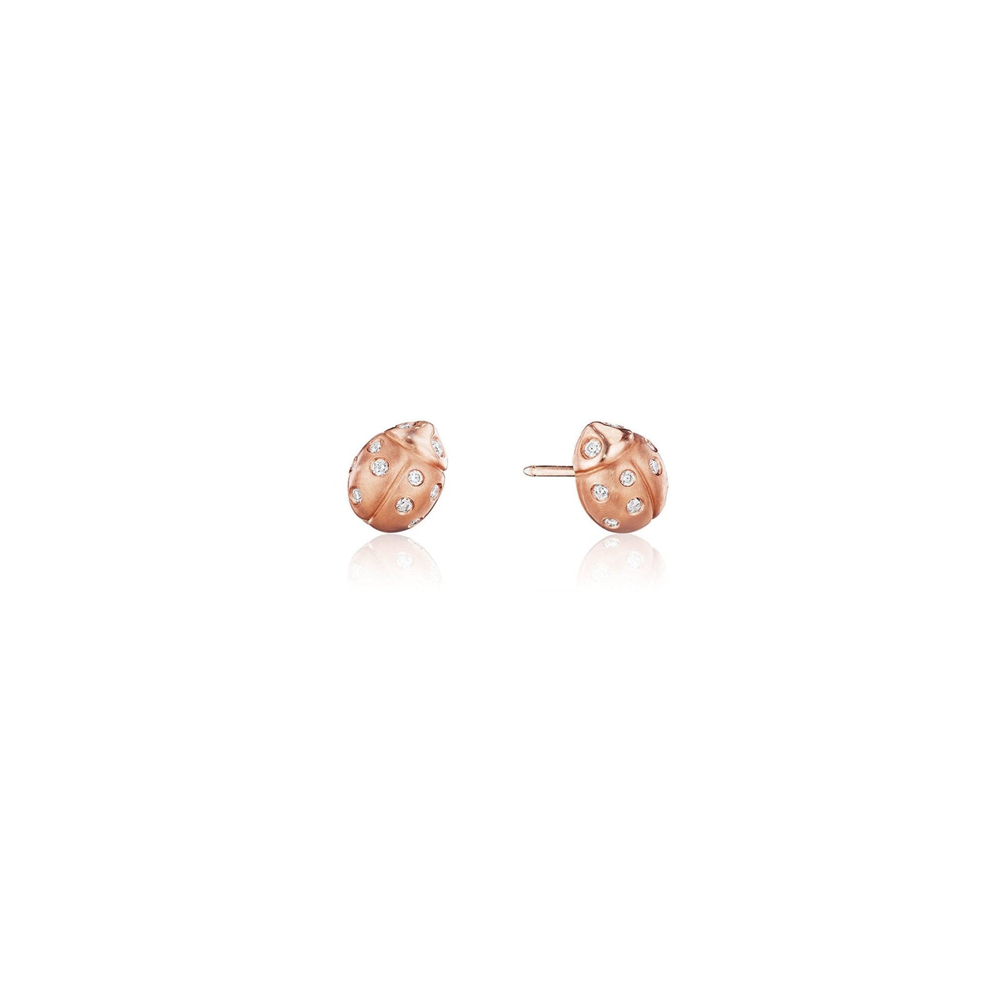 Mimi-So-Wonderland-Ladybug-Stud-Earring_18k Rose Gold