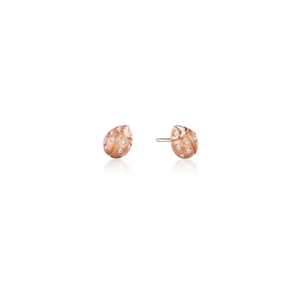Mimi-So-Wonderland-Ladybug-Stud-Earring_18k Rose Gold