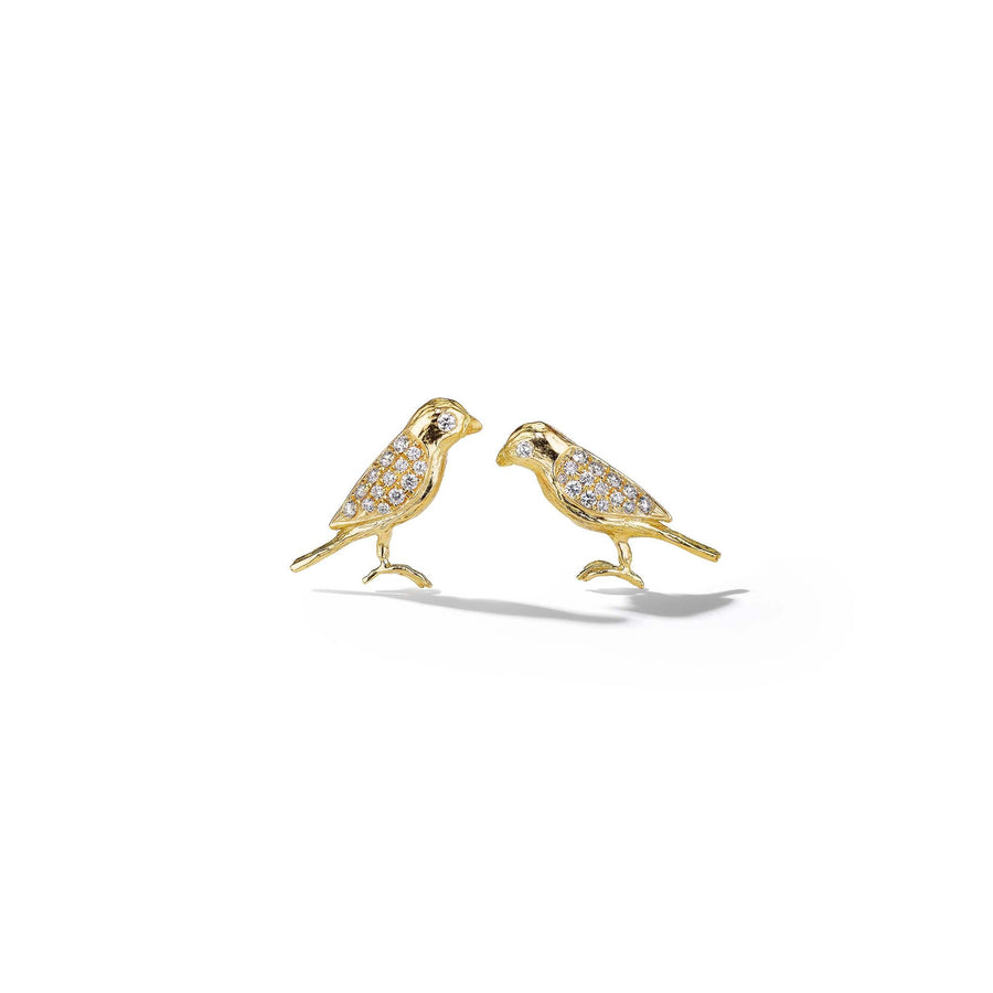 Mimi-So-Lovebird-Diamond-Studs_18k Yellow Gold