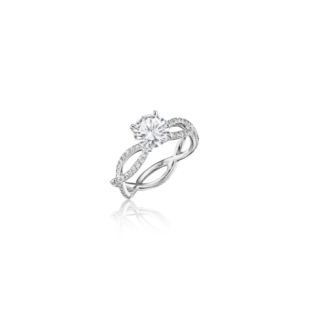 Infinity Diamond Engagement Ring