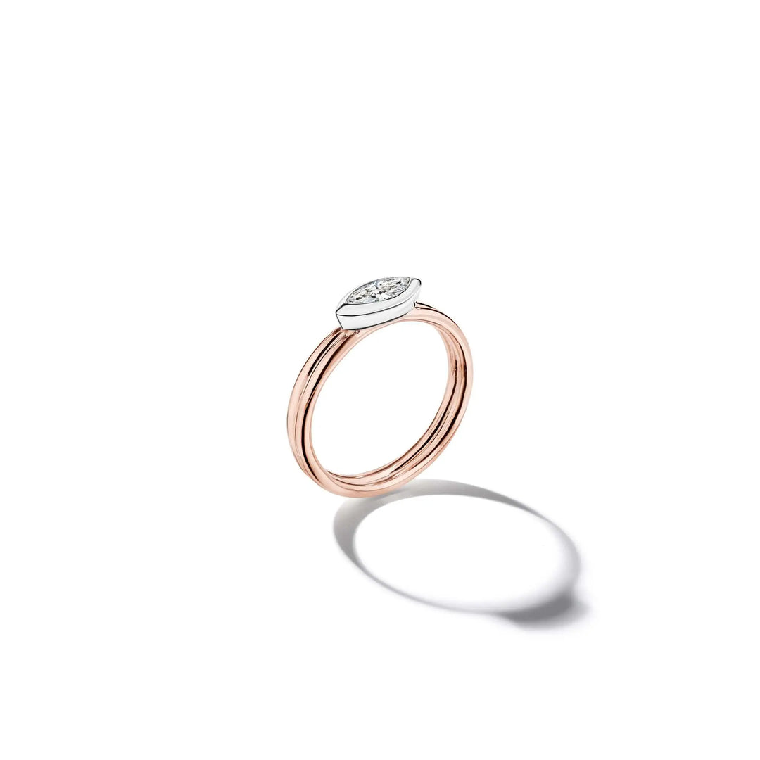 Mimi So East/West Marquise Diamond Double Band Ring