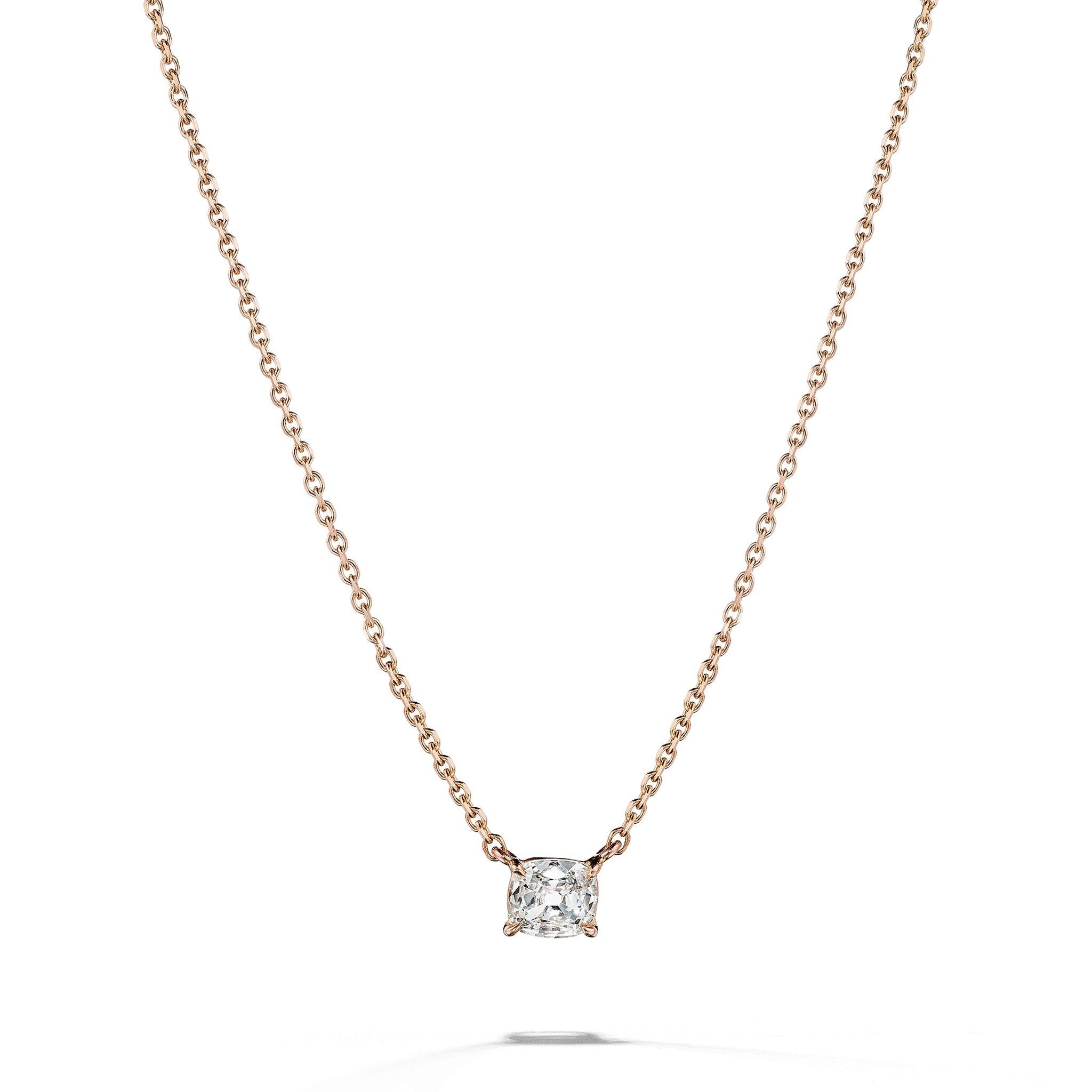 Cushion clearance diamond necklace