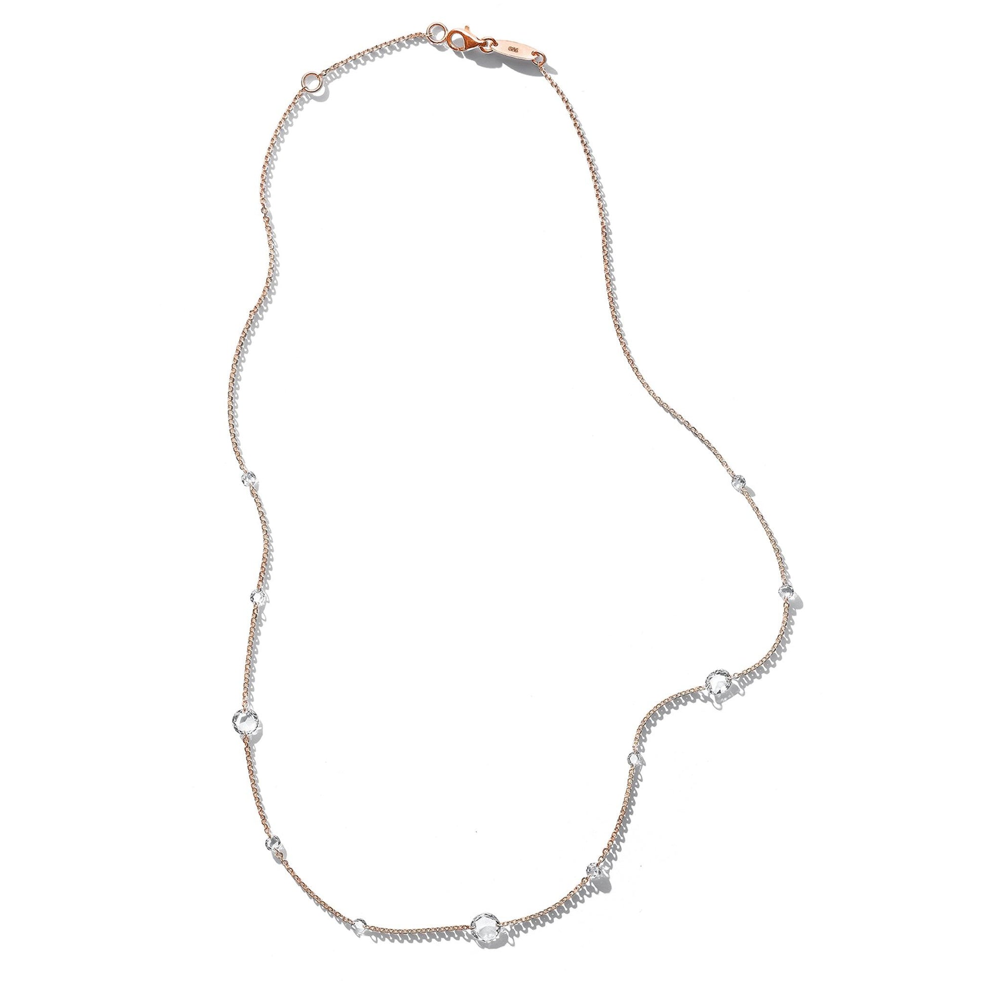 Mimi So Rosette Rose Cut Diamond Necklace_18k Rose Gold