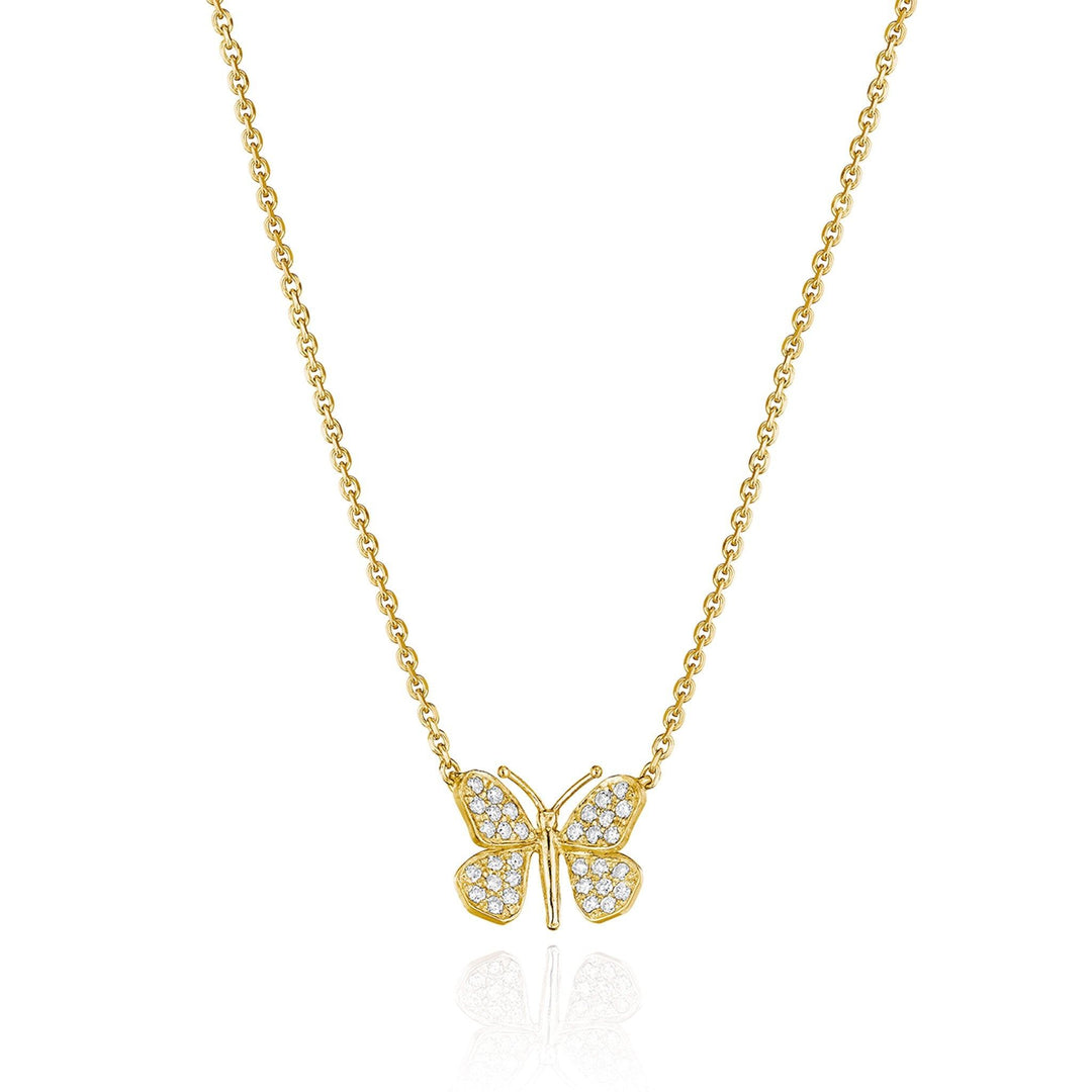 Mimi-So-Wonderland-Butterfly-Diamond-Pendant-Necklace_18k Yellow Gold