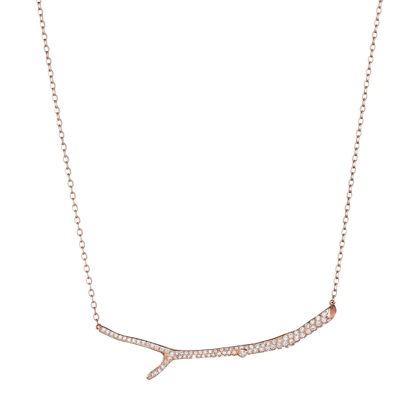 Mimi-So-Wonderland-Twig-Diamond-Necklace_18k Rose Gold
