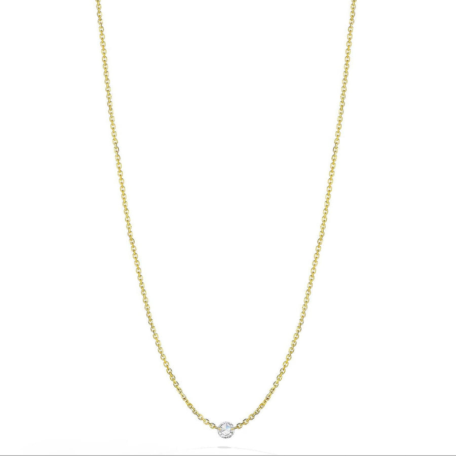Mimi So Rosette Rose Cut Diamond Station Necklace
