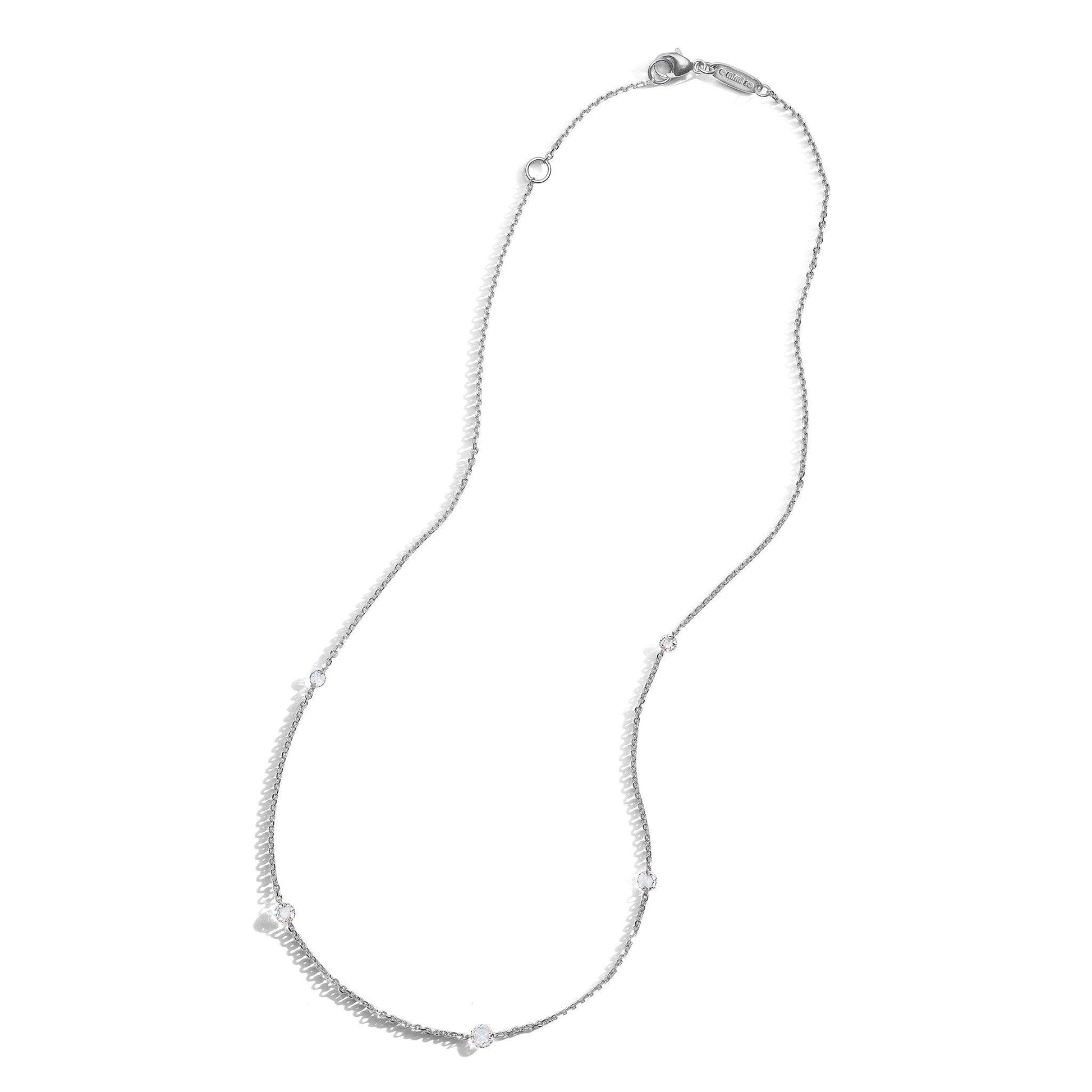 Mimi-Rosette-Necklace-5-Stone_18k White Gold