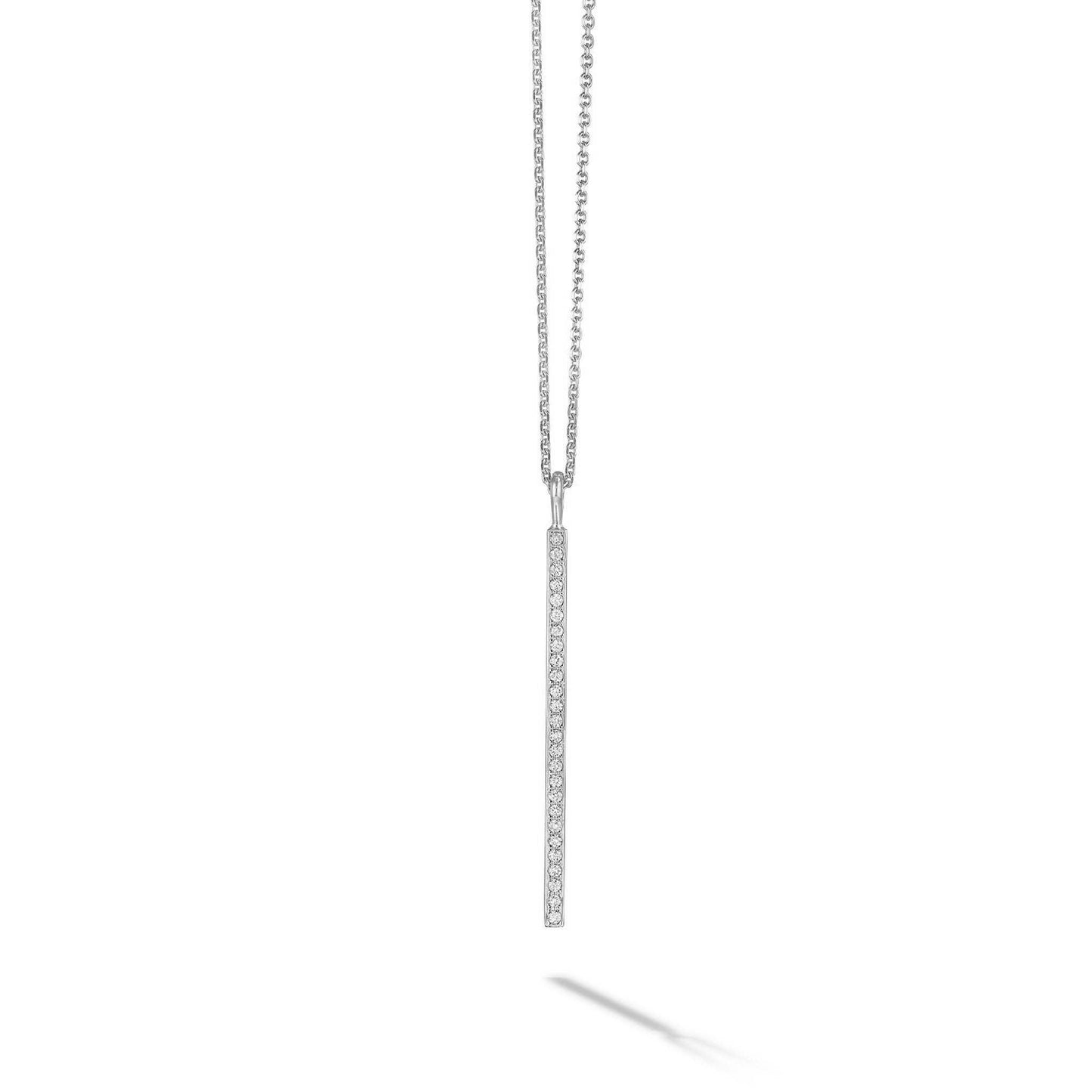 Mimi So Piece Diamond Stick Necklace_18k White Gold