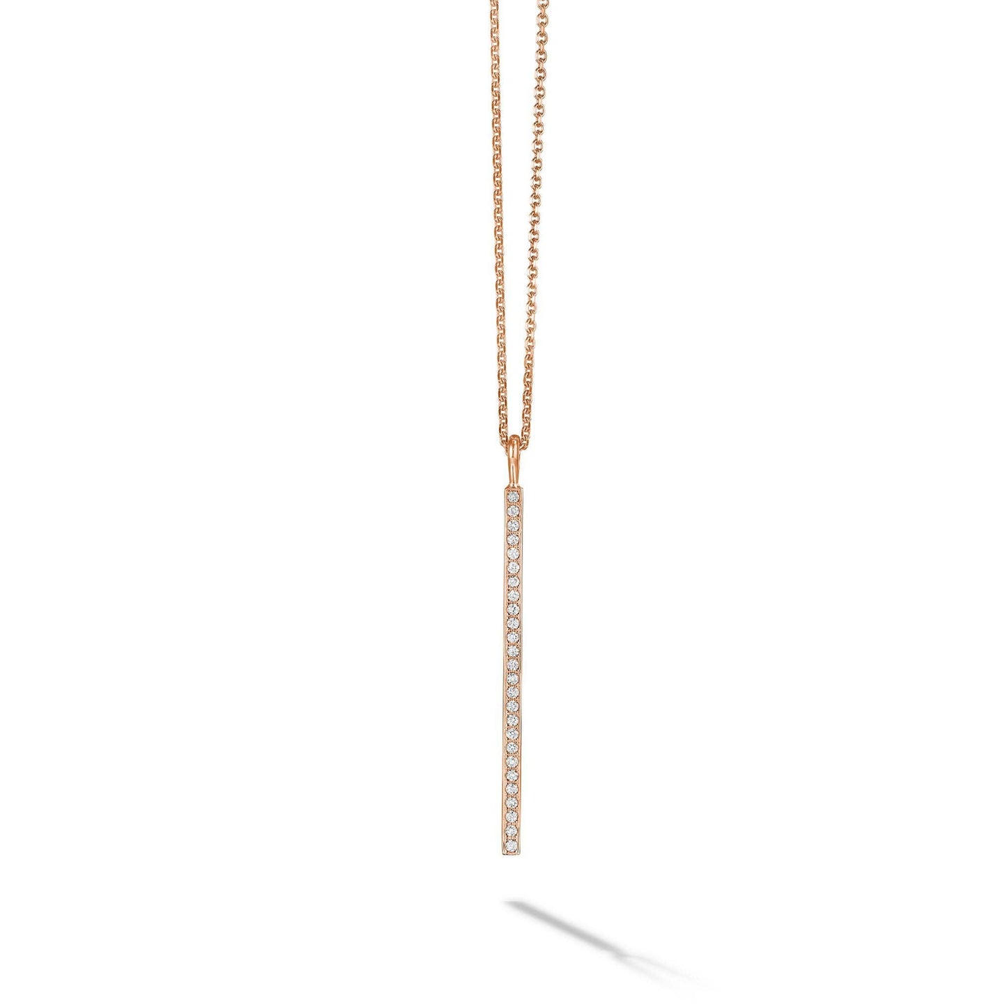 Mimi So Piece Diamond Stick Necklace_18k Rose Gold