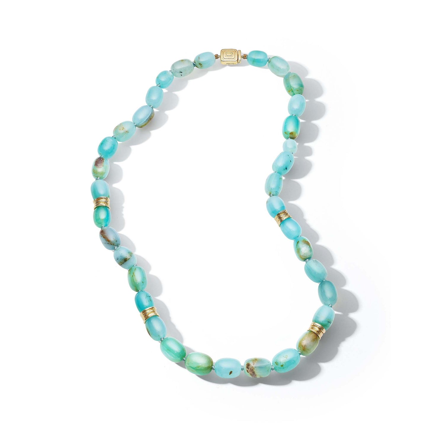 Mimi So Wonderland Peruvian Opal Bead Necklace_18k Yellow Gold