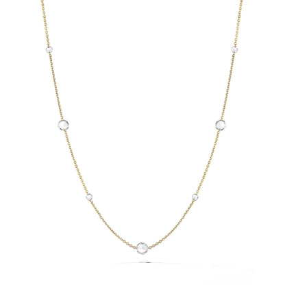Mimi So Rosette Rose Cut Diamond 7-Station Necklace