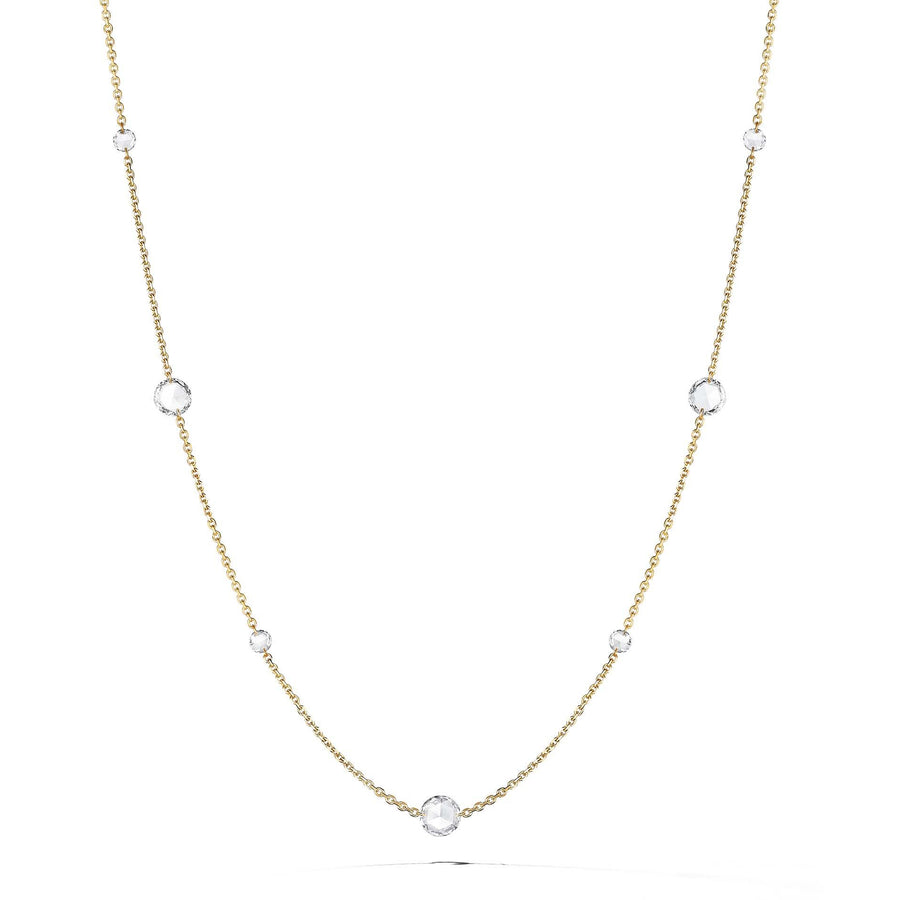 Mimi So Rosette Rose Cut Diamond 7-Station Necklace