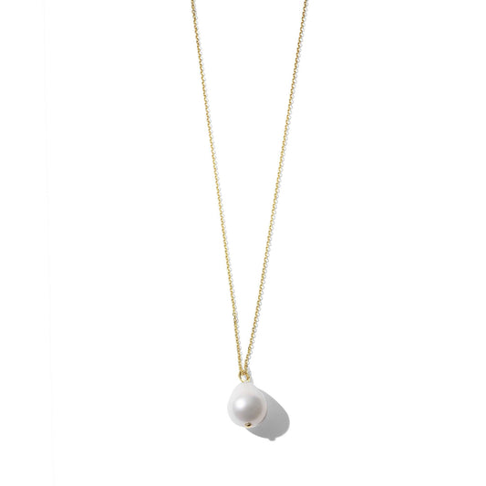 Jackson Freshwater Pearl Pendant Necklace_18k Yellow Gold
