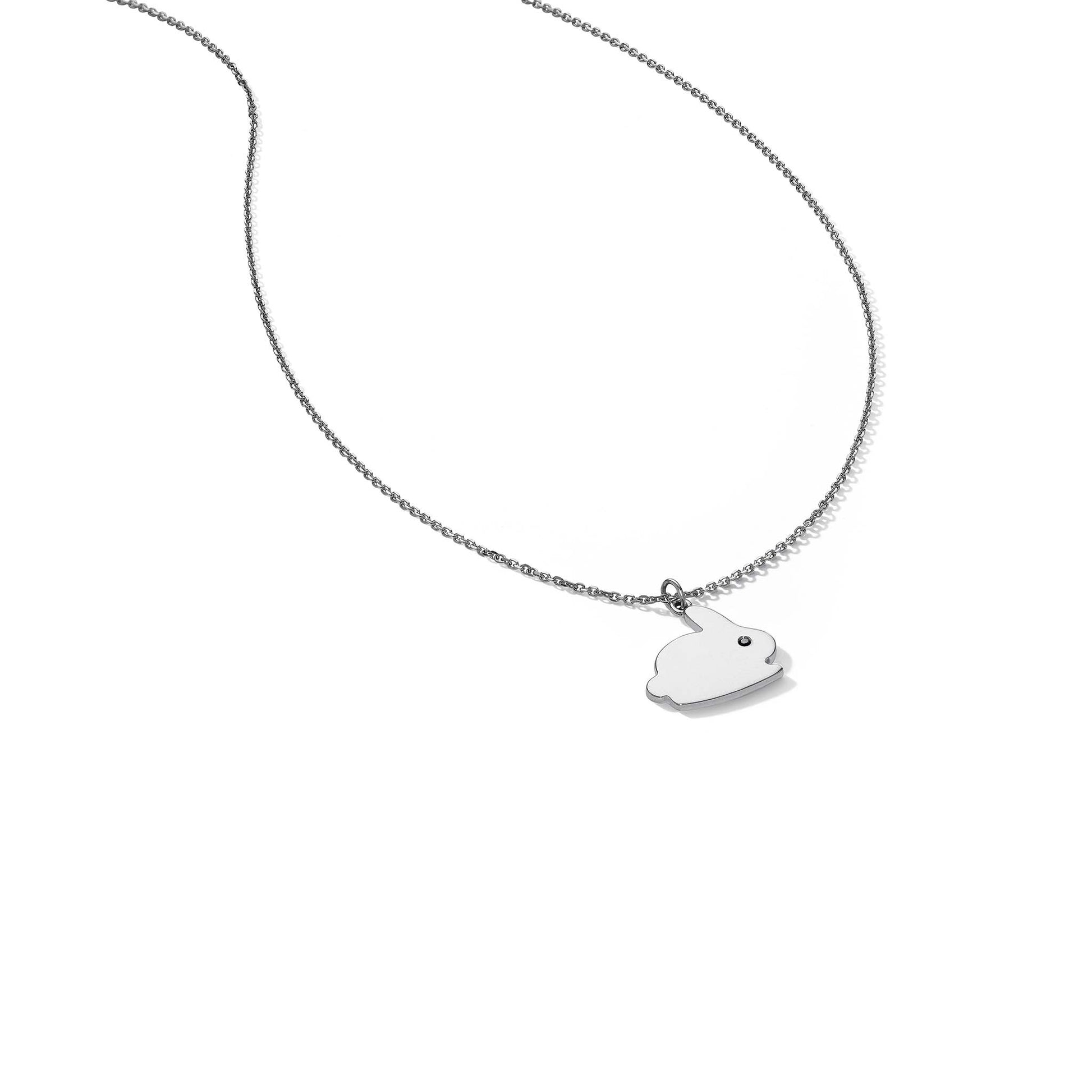 Mimi-So-Wonderland-Bunny-Pendant-Necklace 14k White Gold