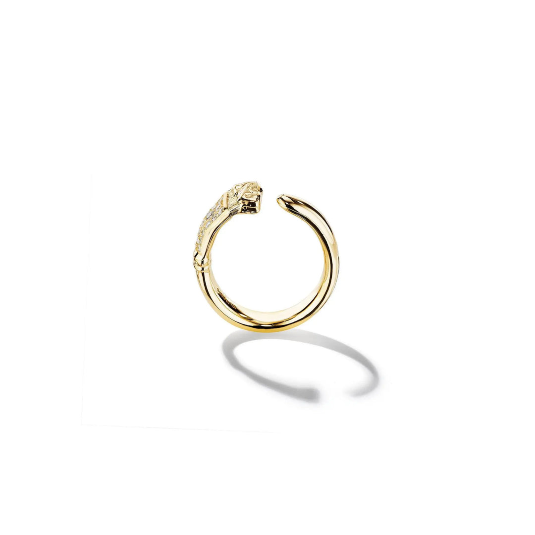 Parsons Brush Diamond Ring 18k Yellow Gold