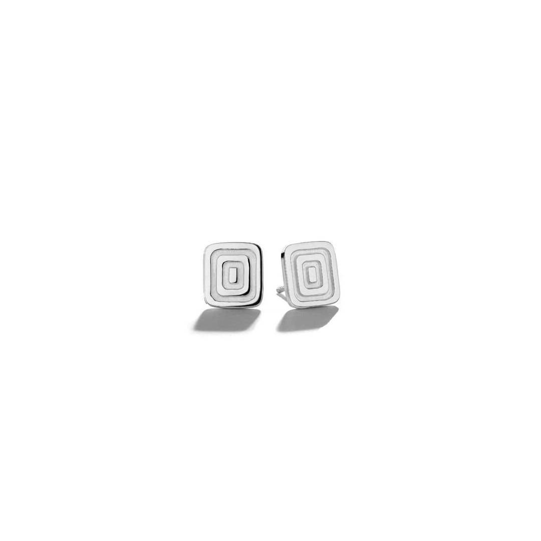 Piece Icon Studs_18k White Gold