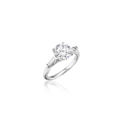 Charlton Diamond Baguette Engagement Ring
