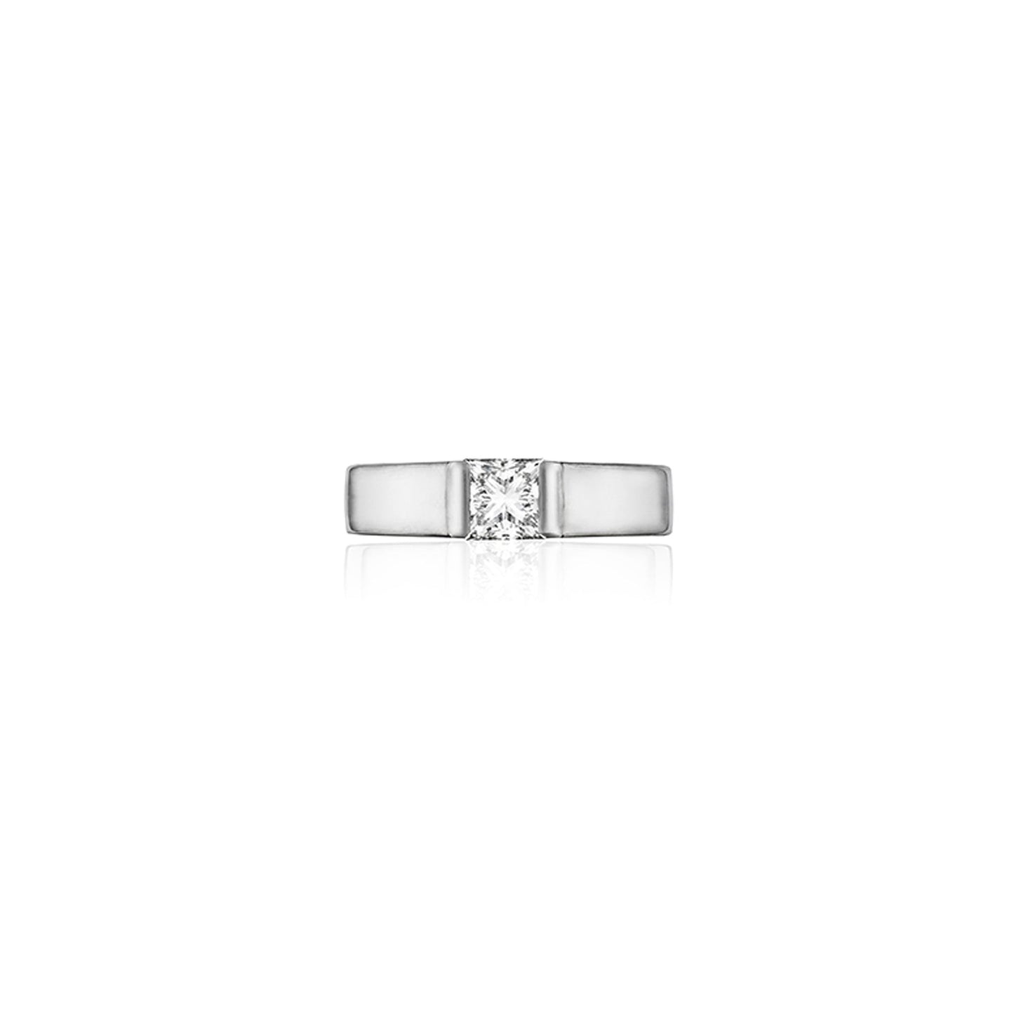 Mimi So Bridal Piece Solitaire Engagement Ring_Platinum