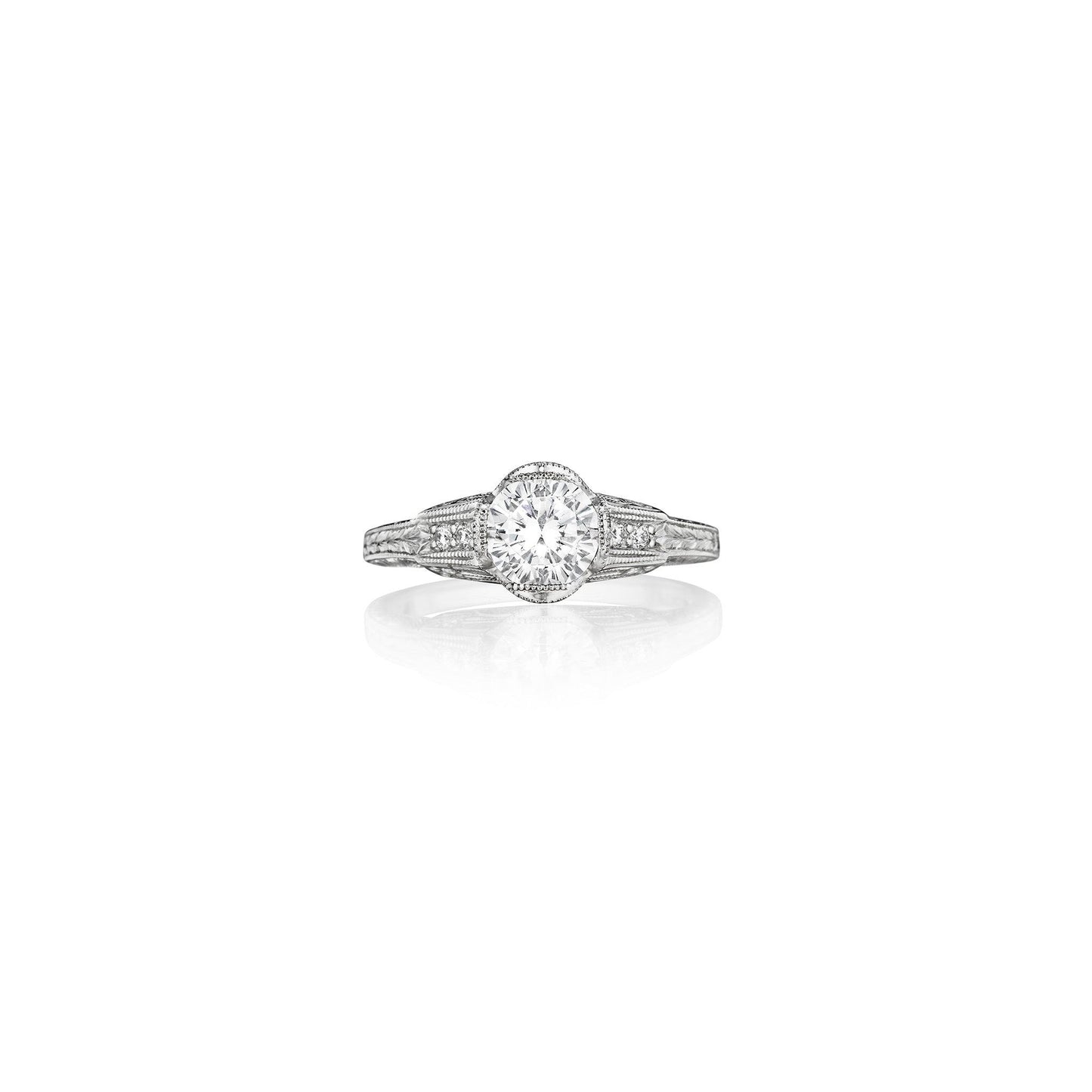 Mimi So Bridal Lafayette Tulip Engagement Ring_Platinum