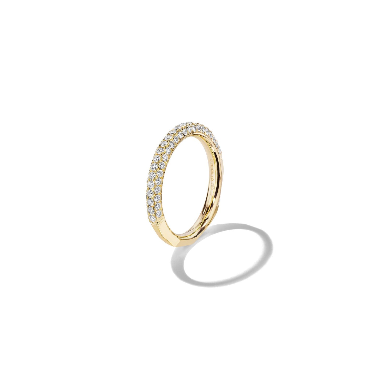 Mimi So Jackson Switch 3-Row Stackable Diamond Ring 18k Yellow Gold