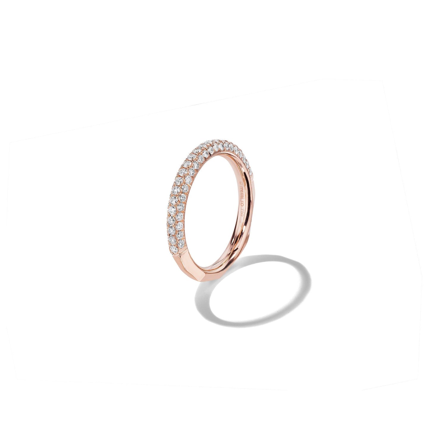 Mimi So Jackson Switch 3-Row Stackable Diamond Ring 18k Rose Gold