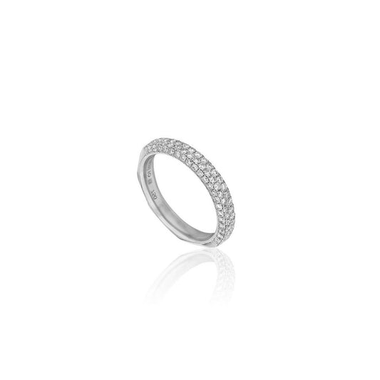 Jackson Switch 4-Row Diamond Ring_18k White Gold