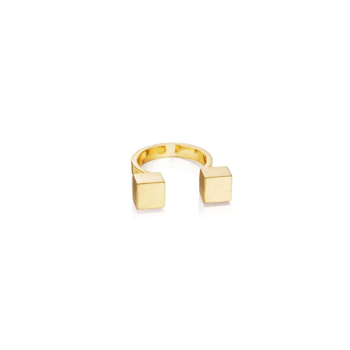 Mimi So Piece Cube In-Between Ring 18k Yellow Gold Mimi So