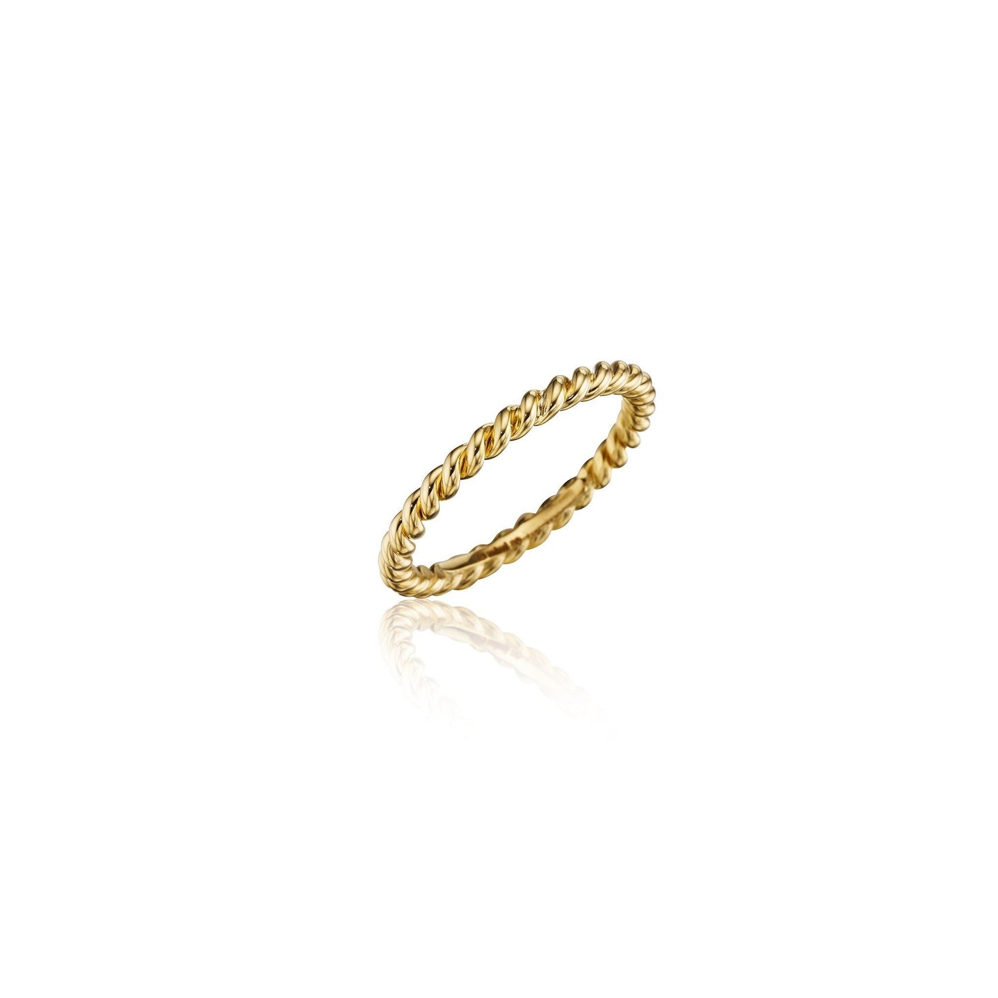 Wooster Rope Stackable Band_18k Yellow Gold