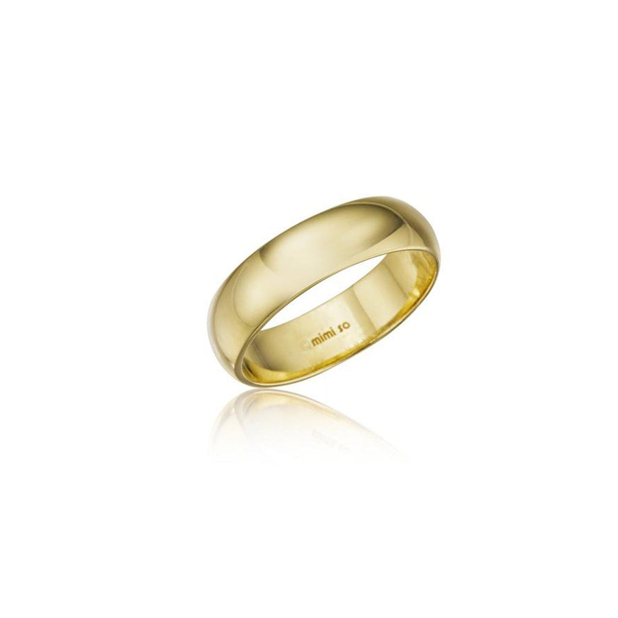 Men's Comfort Fit Wedding Band_18k Yellow Gold