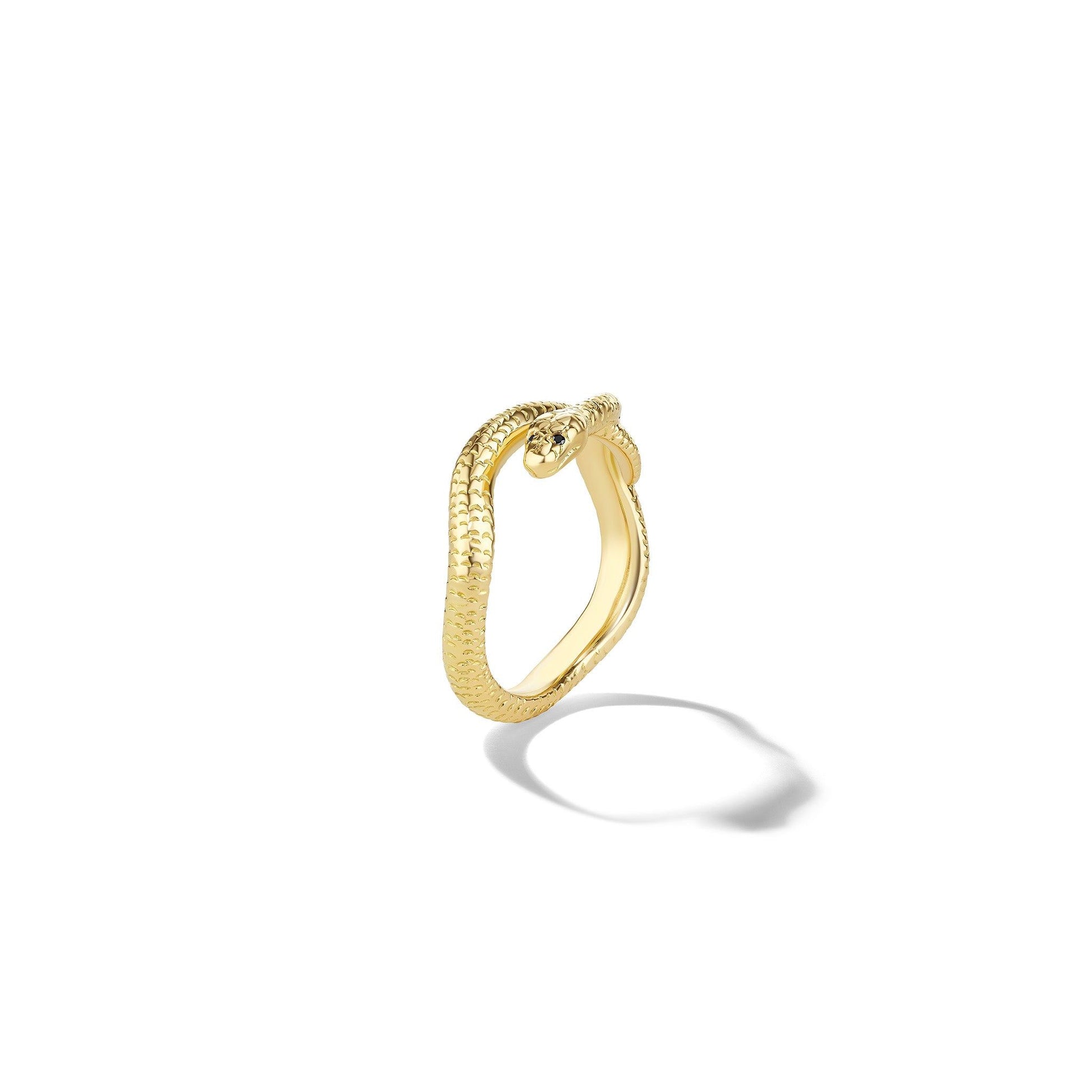 Mimi So Astor Stackable Snake Ring 18k Yellow Gold