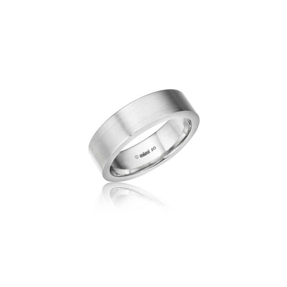 Men's Flat Edge Wedding Band