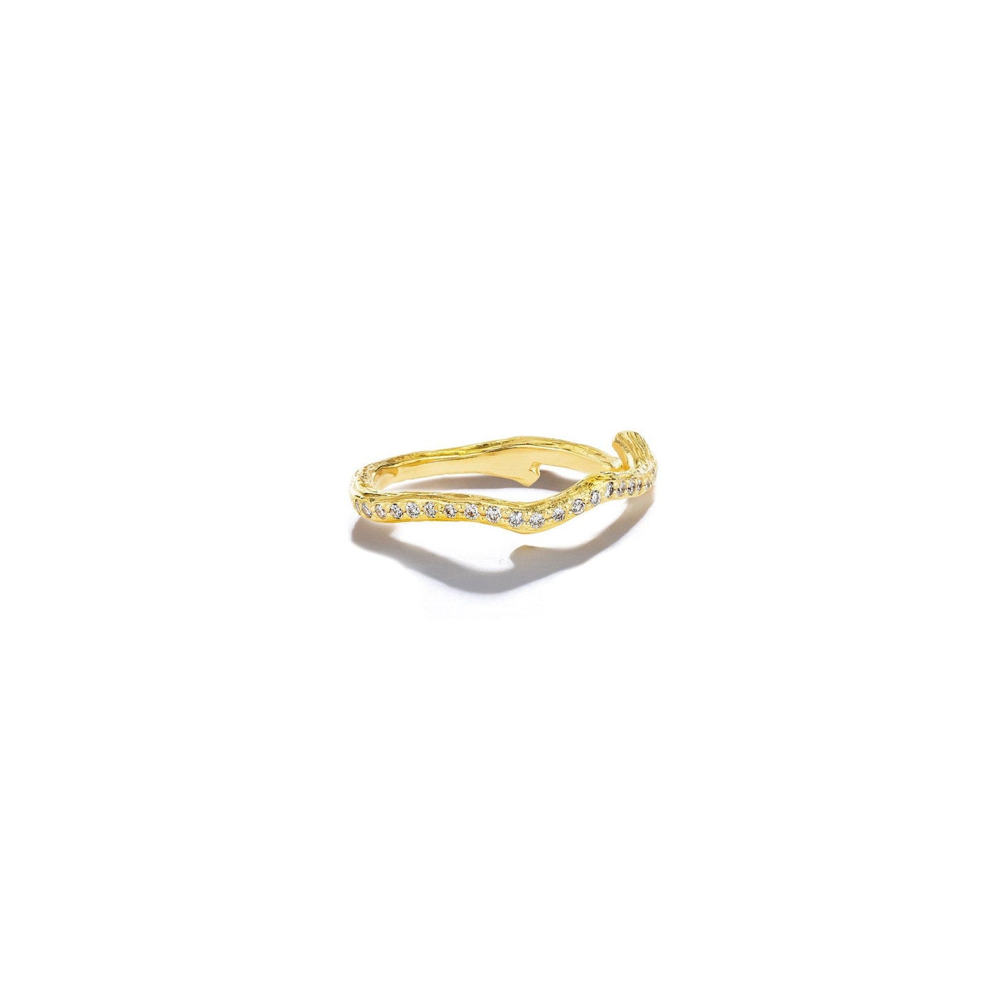 Wonderland Twig Diamond Eternity Ring_18k Yellow Gold
