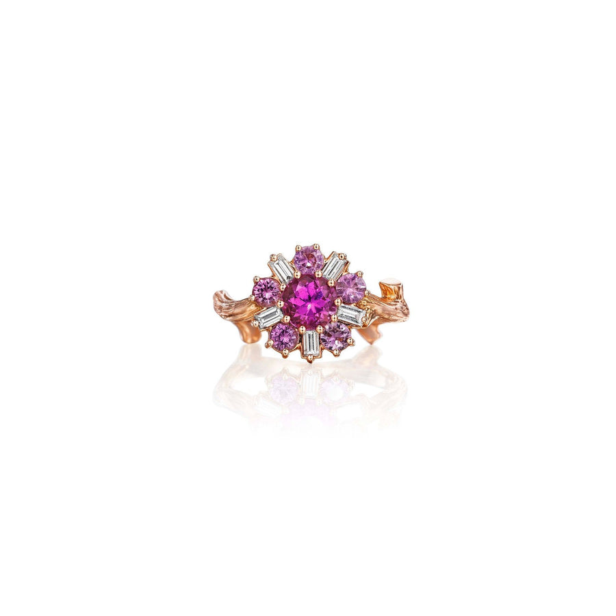 Wonderland Ballerina Pink Sapphire Ring_18k Rose Gold