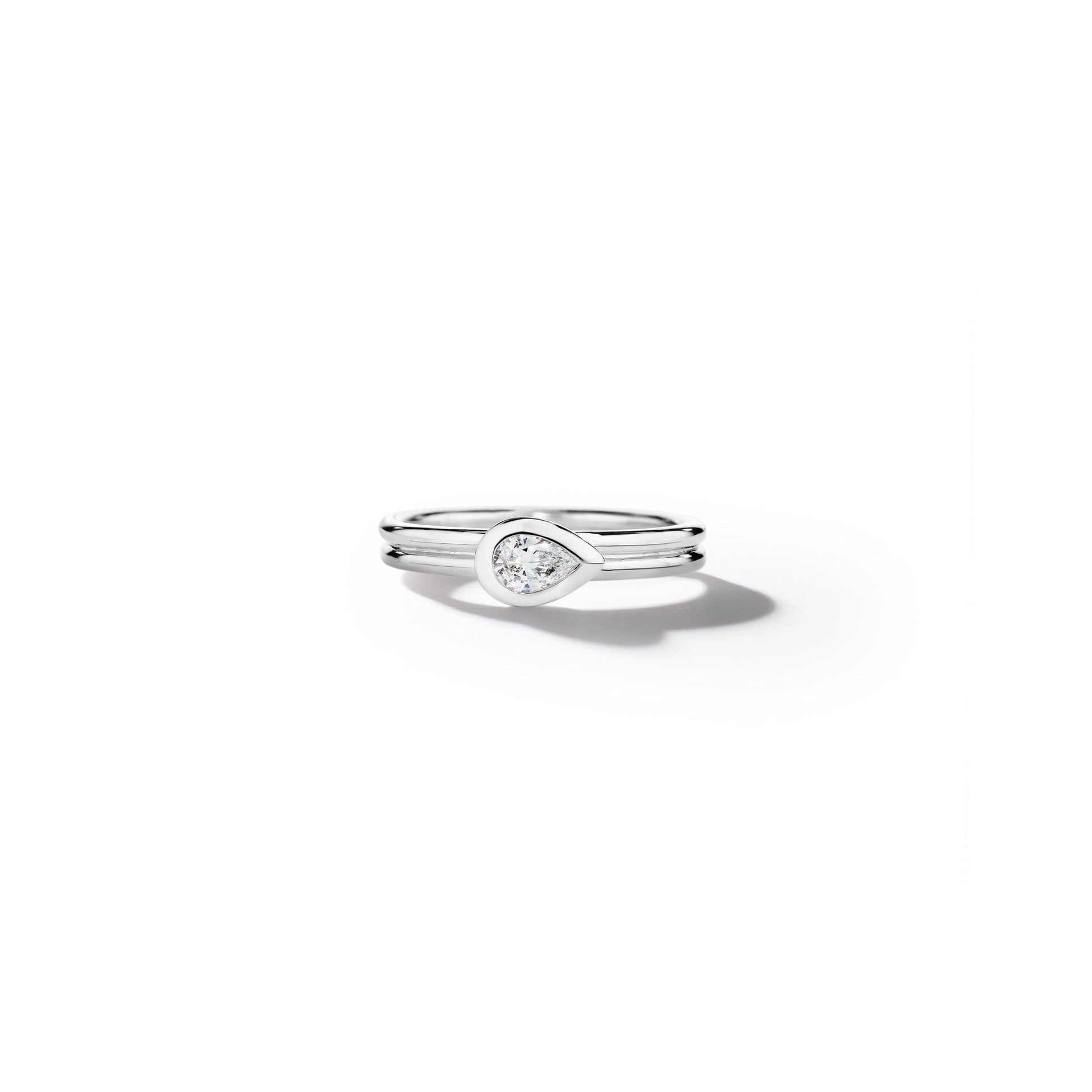 Mimi-So-Pear-Shaped-Bezel-Set-Diamond-Ring_18k White Gold