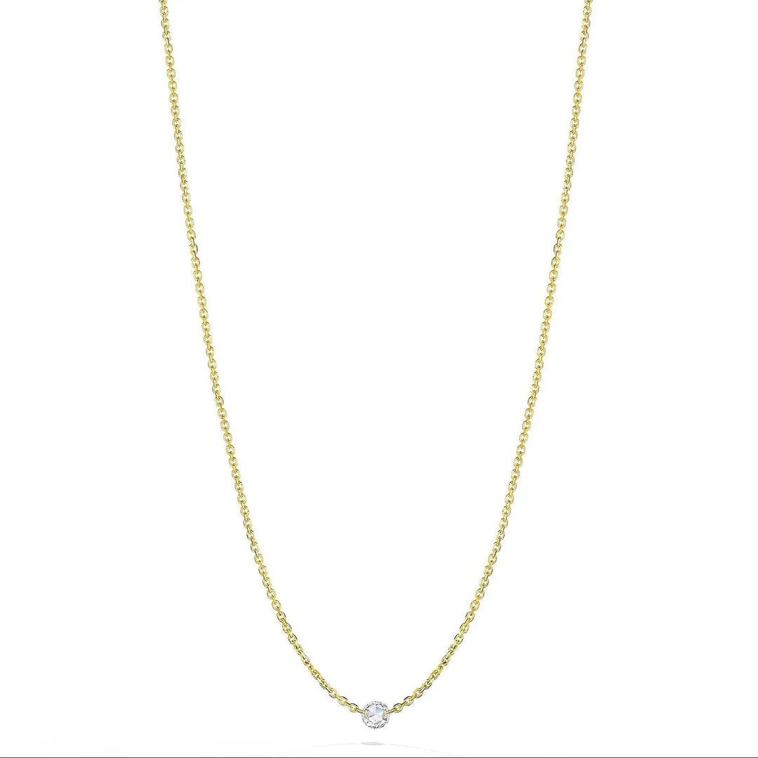 Mimi So Rosette Rose Cut Diamond Station Necklace