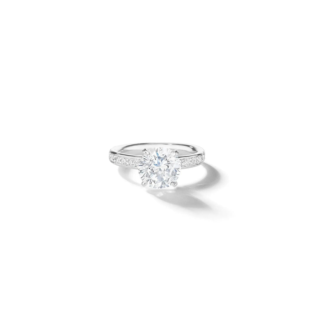 Spring Insert Diamond Ring Spring Diamond Engagement Ring Setting | Mimi So