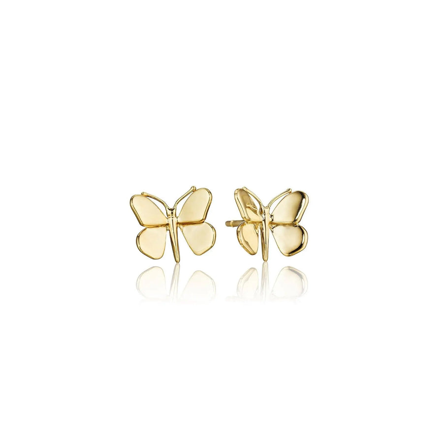 Mimi-So-Butterfly-Stud-Earrings_18k Yellow Gold