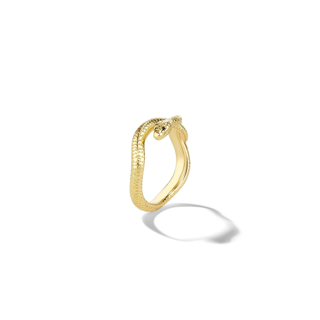 Mimi So Wonderland Stackable Snake Ring 18k Yellow Gold